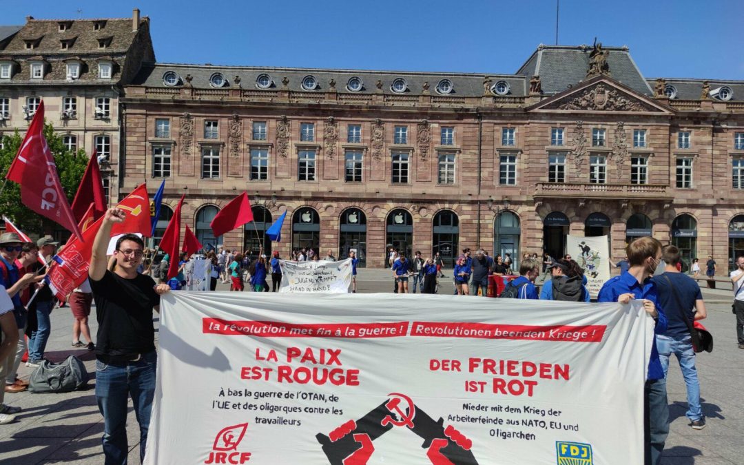 Manifestation internationale JRCF-FDJ pour la paix